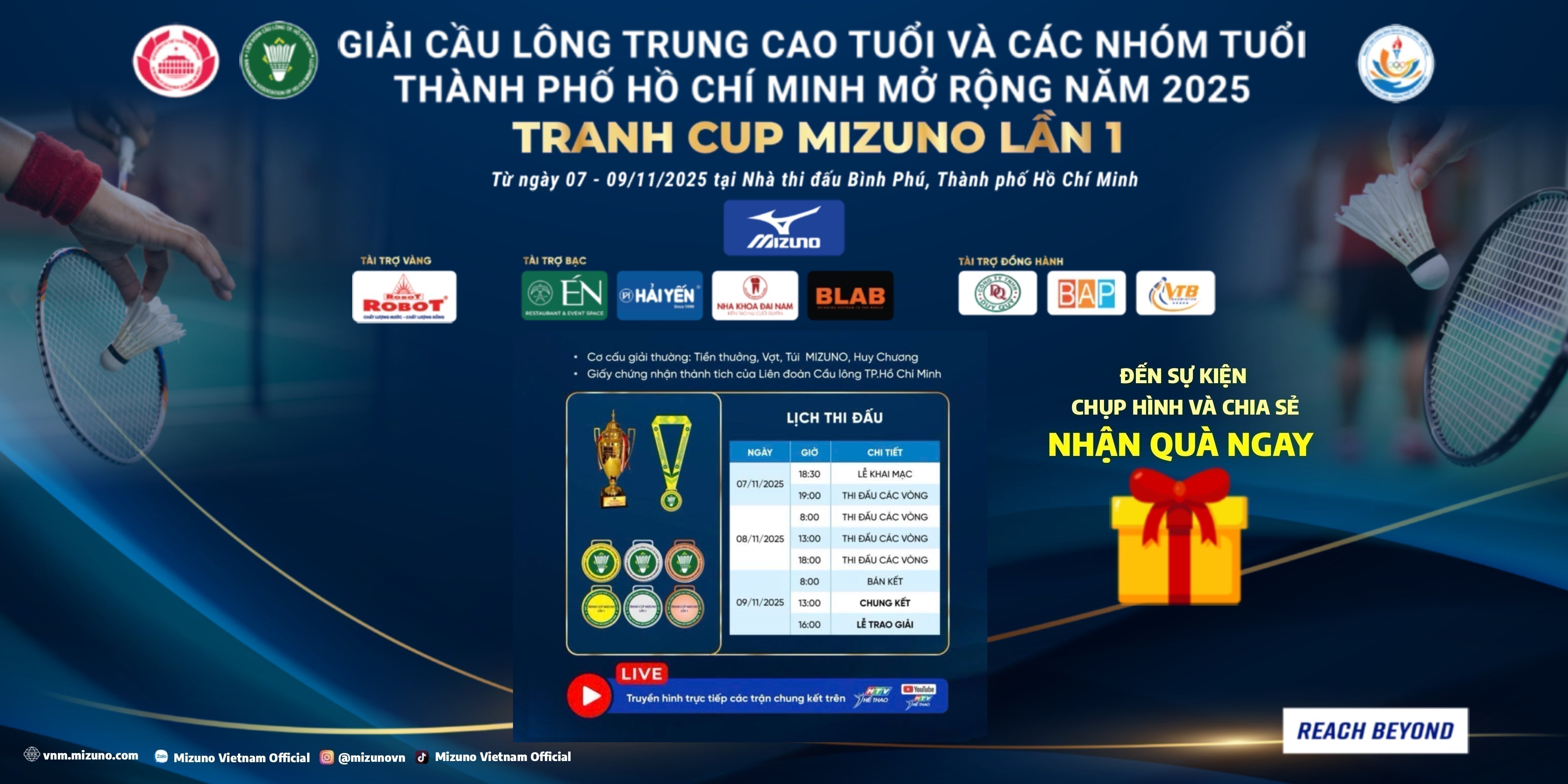 The 1st Badminton Mizuno Cup in Ho Chi Minh City